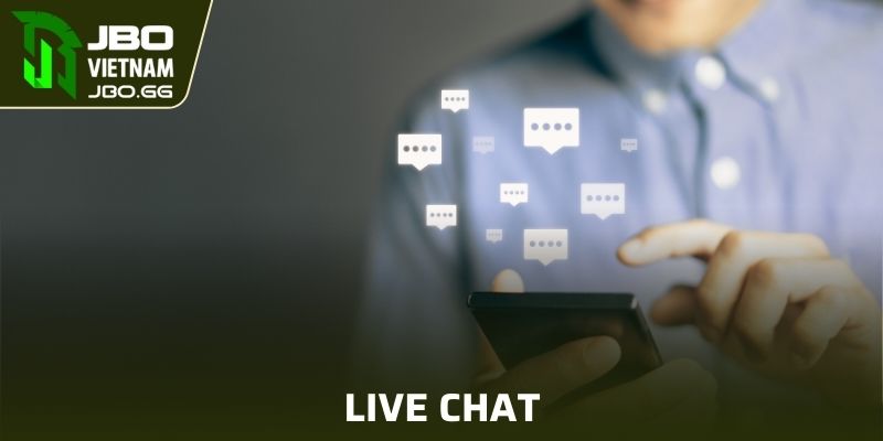 Liên lạc qua kênh live chat chuyên nghiệp