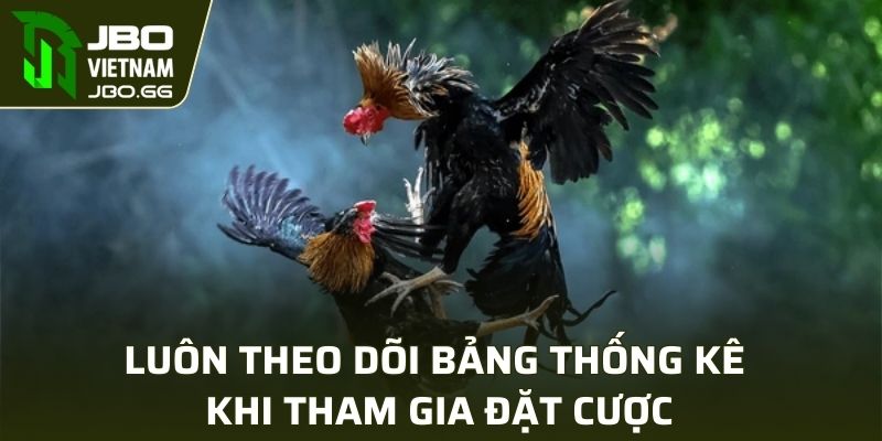 Luôn theo dõi bảng thống kê khi tham gia đặt cược