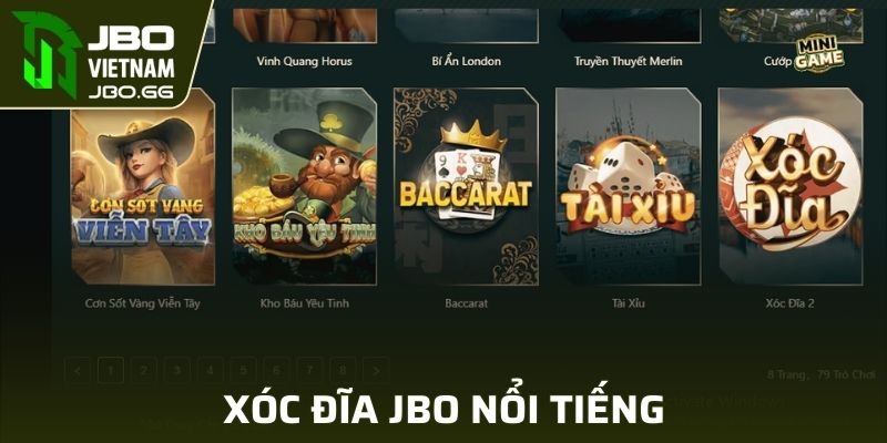 Xóc đĩa JBO nổi tiếng nhất mọi sòng bạc online