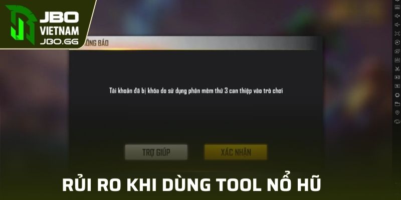 Rủi ro tool nổ hũ gây ra cho người sử dụng